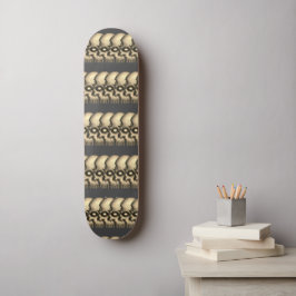 Golden Skulls Skateboard
