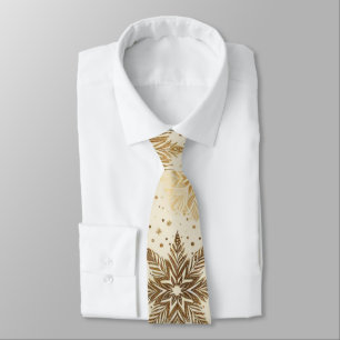 Golden Snowflake Krawatte