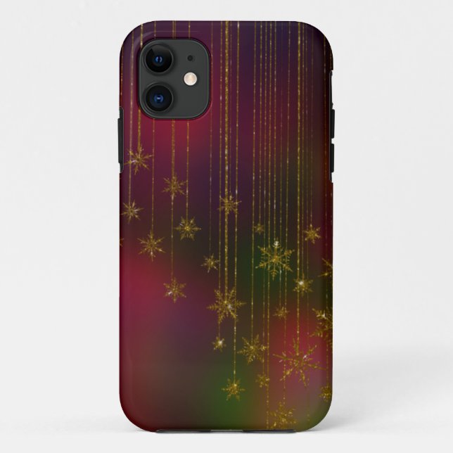 Golden Snowflake Ornament Case-Mate iPhone Hülle (Rückseite)