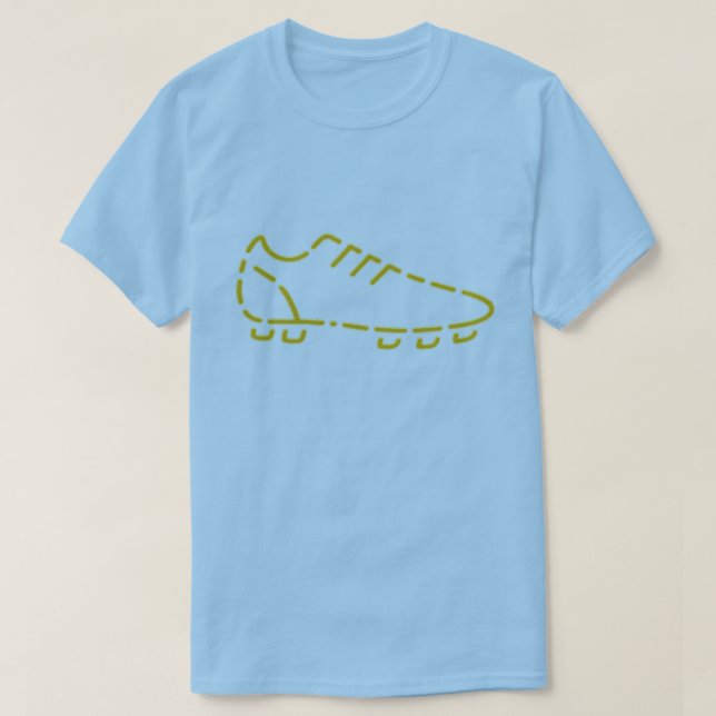 Golden Soccer Shoe Fortgeschrittene Kunst T - Shir T-Shirt (Design vorne)
