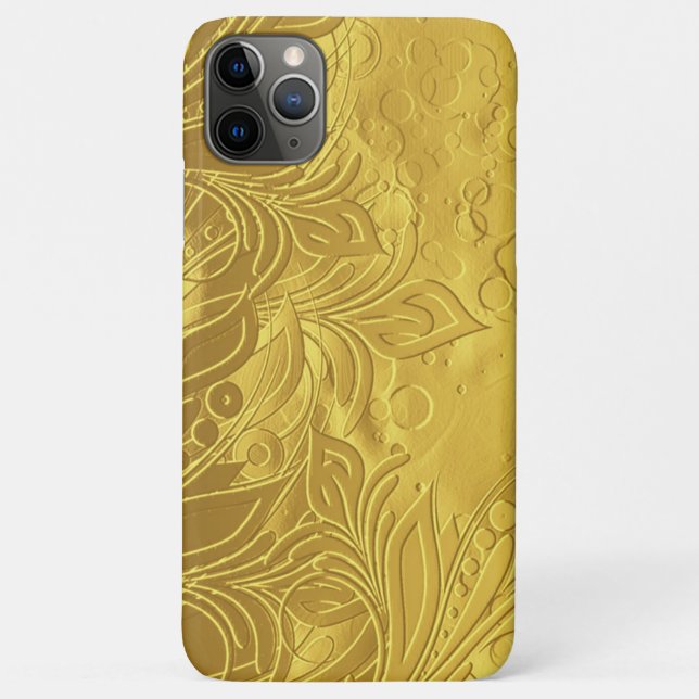 Golden Sophisticy & Elegant Embossed Design Case-Mate iPhone Hülle (Rückseite)