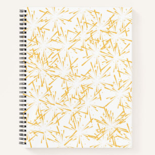 Golden Sparks Spiral Notebook Notizbuch
