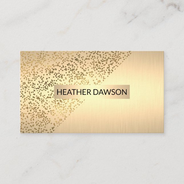 Golden Speckled Visitenkarte (Vorderseite)