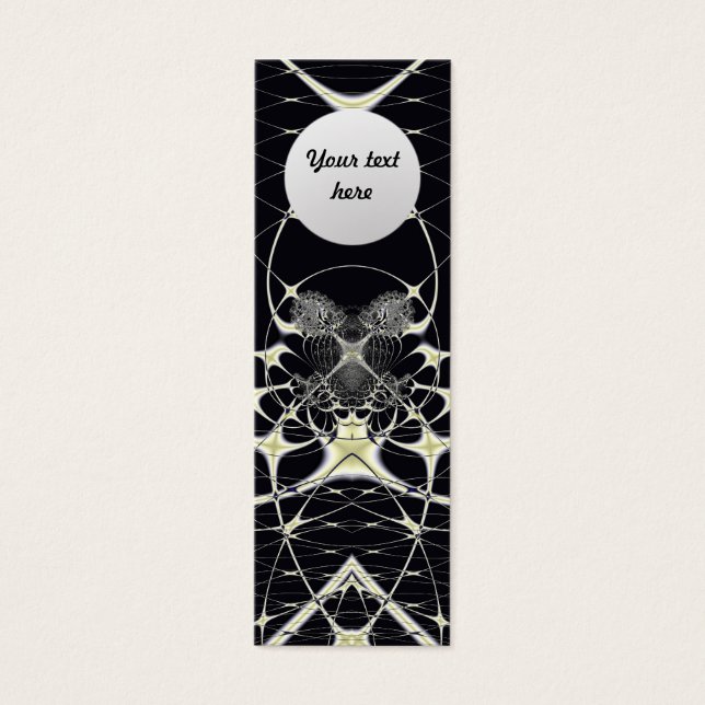 Golden Spiderweb Custom Lesezeichen (Vorderseite)