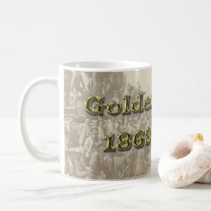 Golden Spike Transcontinental Eisenbahn Sesquincen Kaffeetasse
