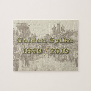 Golden Spike Transcontinental Eisenbahn Sesquincen Puzzle
