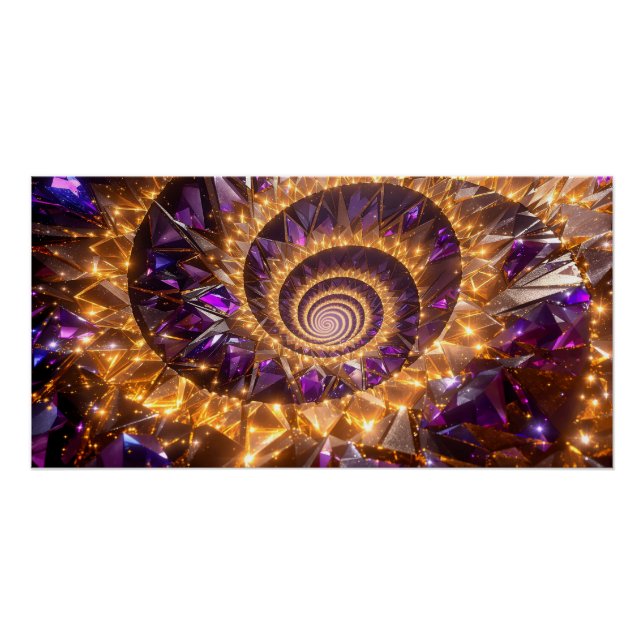 Golden Spiral Dreamscape Poster (Vorderseite)
