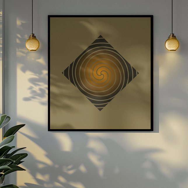 Golden Spiral: Erdige Töne in Diamond Harmonie Poster (Von Creator hochgeladen)