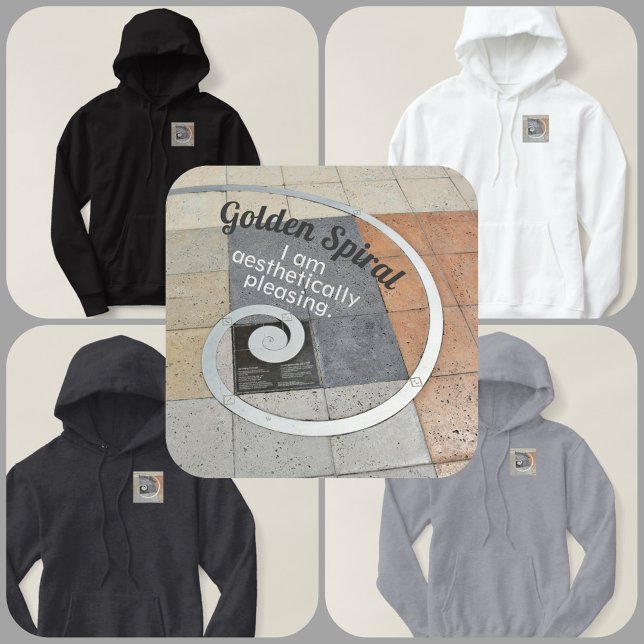 Golden Spiral Ich bin ästhetisch angenehm Hoodie (Von Creator hochgeladen)