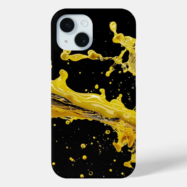 Golden Splash Dynamics Hülle für iPhone (Rückseite)