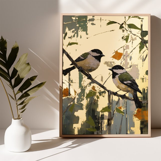 Golden Splendor mit Azure Birds Poster Foil Gold (Von Creator hochgeladen)