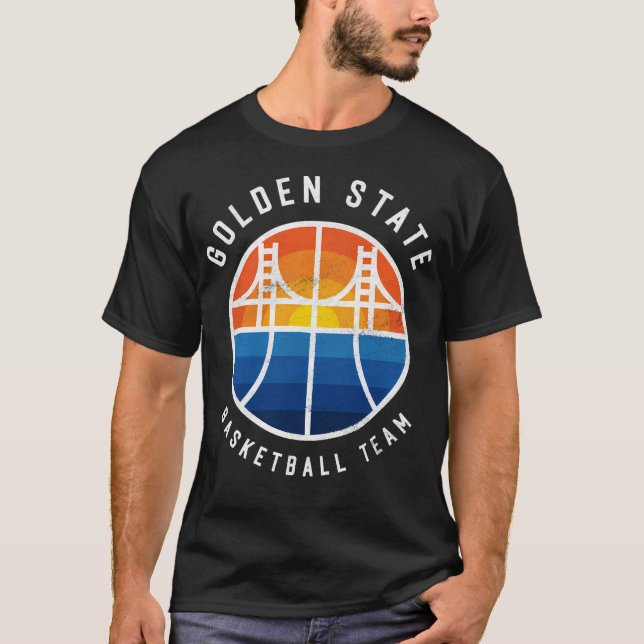Golden Staat Bridge Warriors Oakland Fan Geschenk T-Shirt (Vorderseite)