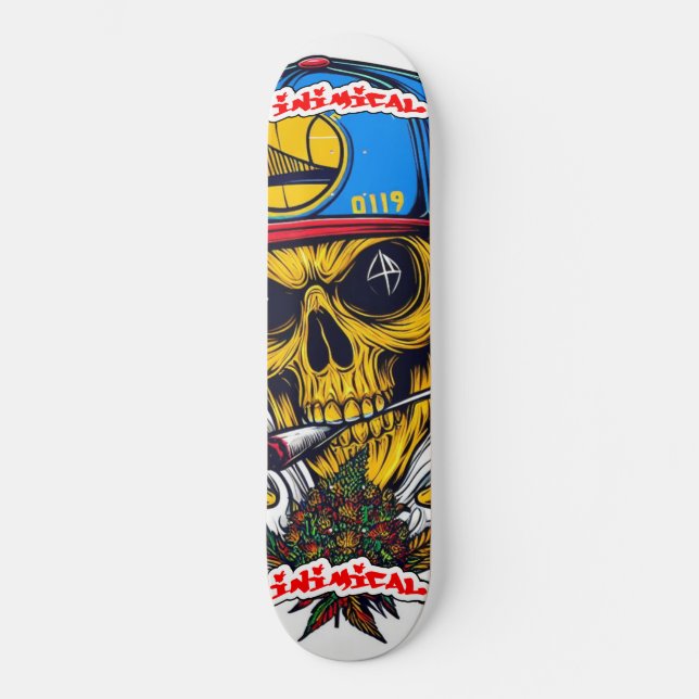 Golden Staat Skull Skateboard (Vorderseite)