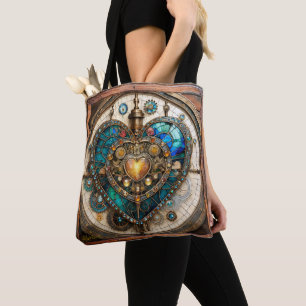 Golden Stained Glass Heart Steampunk-Serie