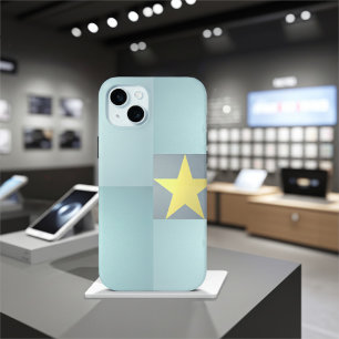 Golden Star Excellence Elegant Textured Aquamarin Case-Mate iPhone Hülle