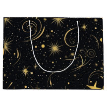 Golden Star Geschenktasche