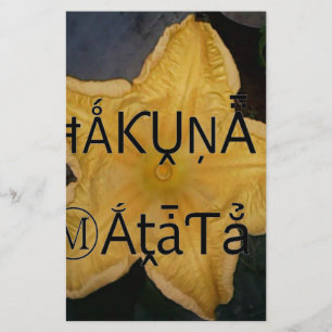 Golden Star Hakuna Matata Kunstdruckerei Briefpapier