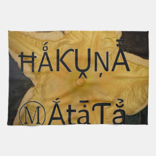 Golden Star Hakuna Matata Kunstdruckerei Handtuch