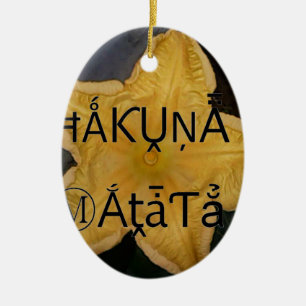 Golden Star Hakuna Matata Kunstdruckerei Keramik Ornament