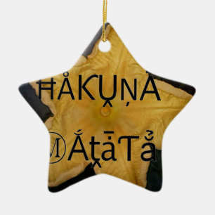 Golden Star Hakuna Matata Kunstdruckerei Keramikornament