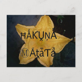 Golden Star Hakuna Matata Kunstdruckerei Postkarte