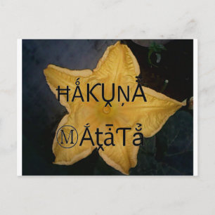 Golden Star Hakuna Matata Kunstdruckerei Postkarte