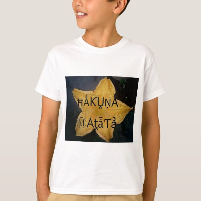 Golden Star Hakuna Matata Kunstdruckerei T-Shirt (Vorderseite)