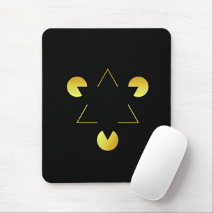 Golden Star Illusion Mauspad