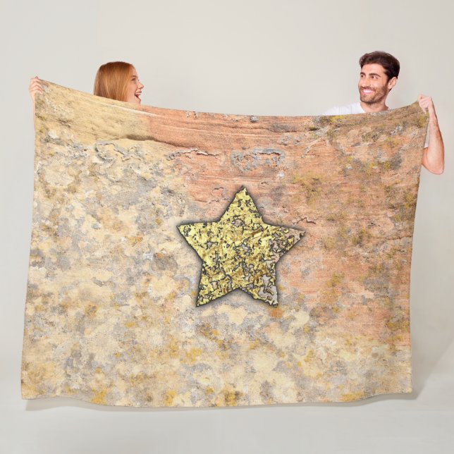 Golden Star in the Rocks FLEECE BLANKET (Beispiel)