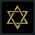 Golden Star von David Poster<br><div class="desc">Der Goldene Stern von David Feel kann mit den großartigen Anpassungswerkzeugen von Zazzle eigene Worte und Bilder hinzufügen. Dieses Design ist auch auf Dutzenden anderer Produkte erhältlich. Danke,  dass du vorbeigekommen bist! Gott segne!</div>