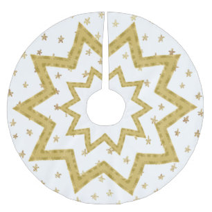 Golden Star - Weihnachtsbaumrock Polyester Weihnachtsbaumdecke