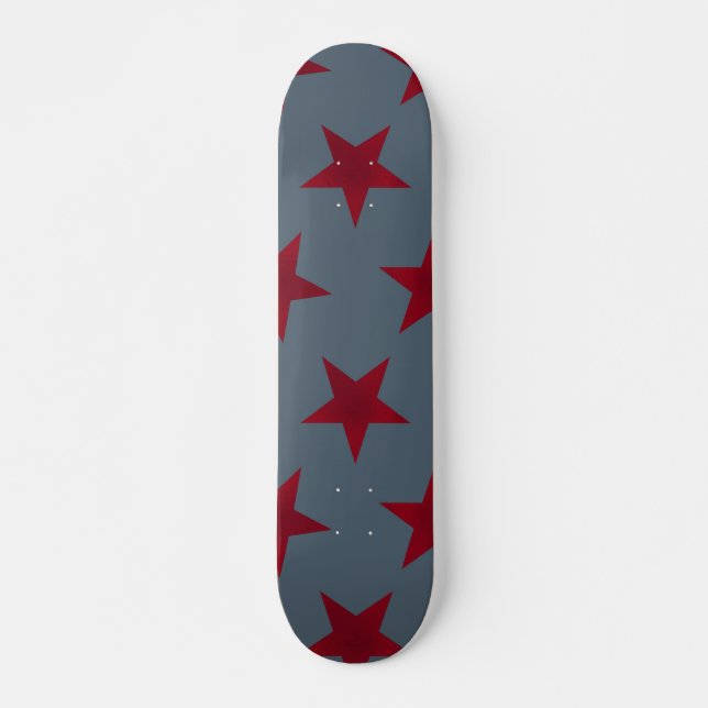 Golden Stars Muster 9 Skateboard (Vorne)