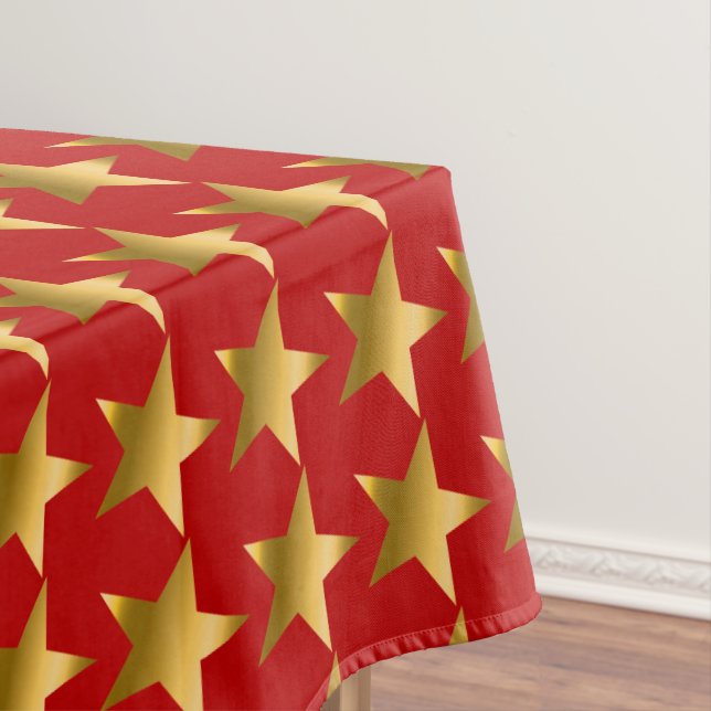 Golden Stars Tableclout Tischdecke (Beispiel)