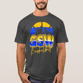 Golden State Basketball Retro 90er Chrome Skyline T-Shirt