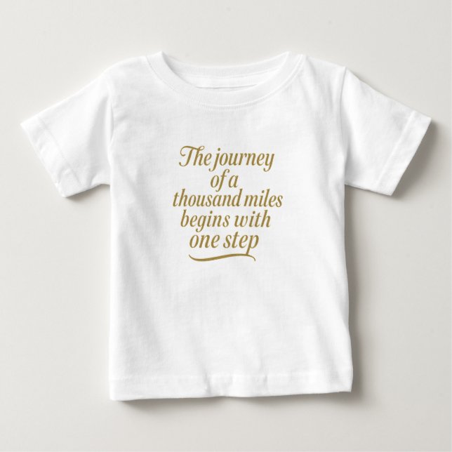 Golden Step Forward Baby T-shirt (Vorderseite)