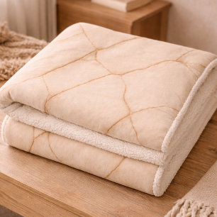 Golden Stone Veins Sherpa-Decke Sherpadecke