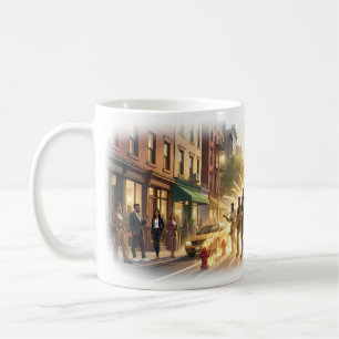 Golden Street Jazz Drachenparade Kunstbecher Kaffeetasse