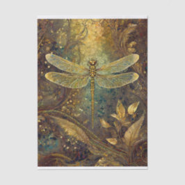 Golden Summer King, Gossamer Dragonfly Seidenpapier