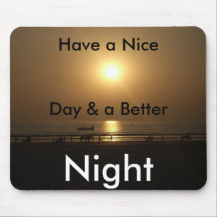 Golden Summer Sunset Reflektion am Strand Mousepad