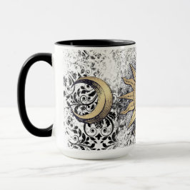 Golden Sun & Moon Tasse