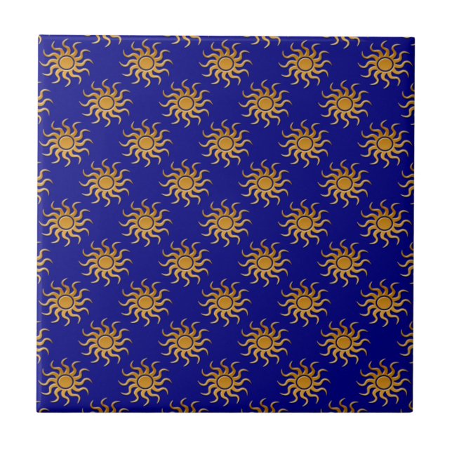 Golden Sun Pattern von Shirley Taylor Fliese (Vorderseite)