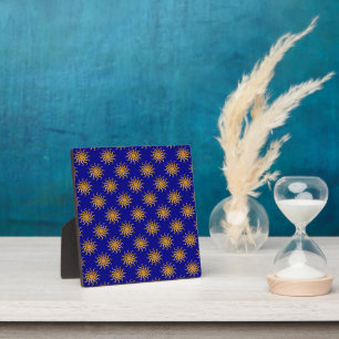 Golden Sun Pattern von Shirley Taylor Fotoplatte
