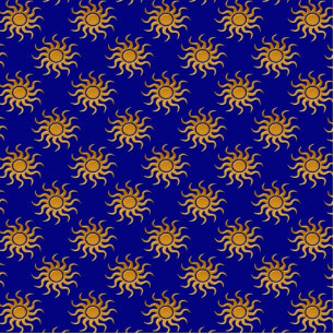 Golden Sun Pattern von Shirley Taylor Fotoskulptur Magnet