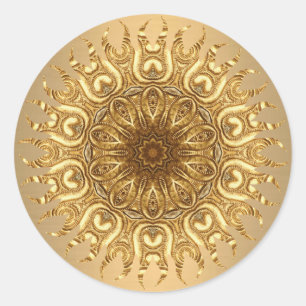 Golden Sun Sticker