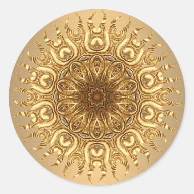 Golden Sun Sticker (Vorderseite)