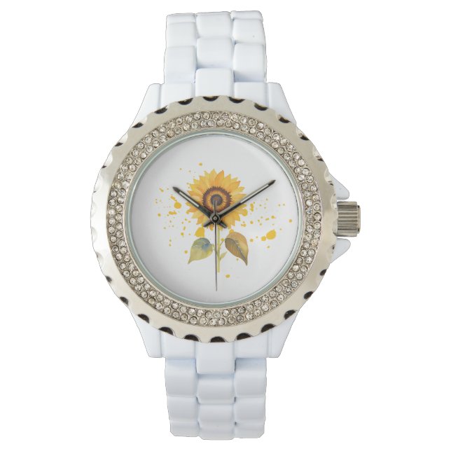 Golden Sunburst Armbanduhr (Vorderseite)