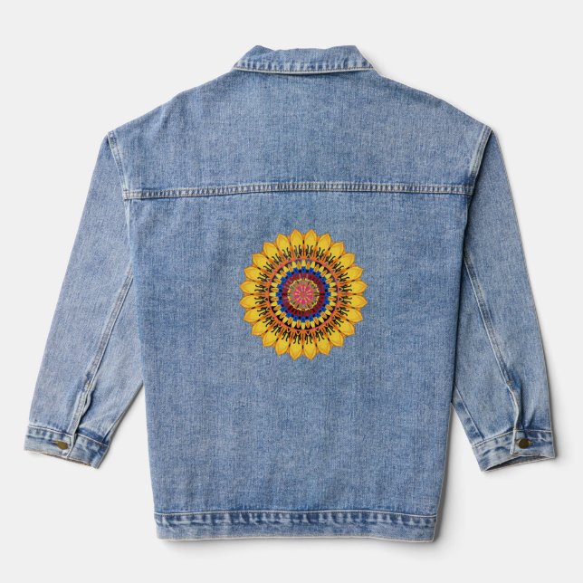 Golden sunburst  jeansjacke (Rückseite)