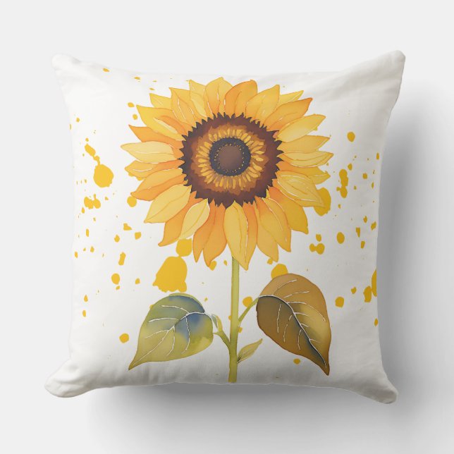 Golden Sunburst Kissen (Vorderseite)