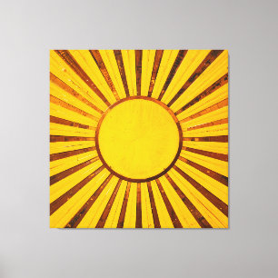 Golden Sunburst Leinwanddruck