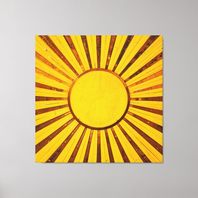 Golden Sunburst Leinwanddruck (Vorderseite)